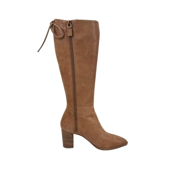 NWB Stuart Weitzman Hattie Suede Leather Heeled Knee High Boots - Picture 3 of 11